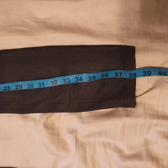 Genie Slim Jeggins L-XL polyester spandex Grey black jeans color - Picture 3 of 9